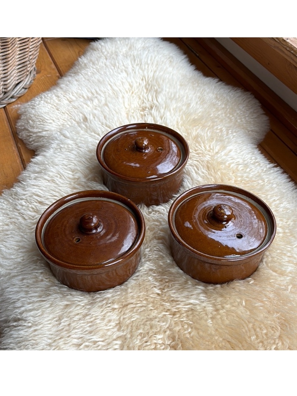 3 Antique English Crocks
